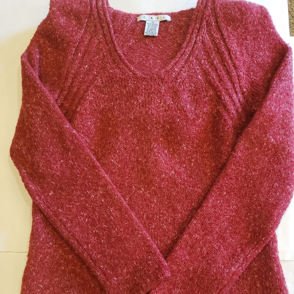 CAbi Womens V Neck Sweater Like New